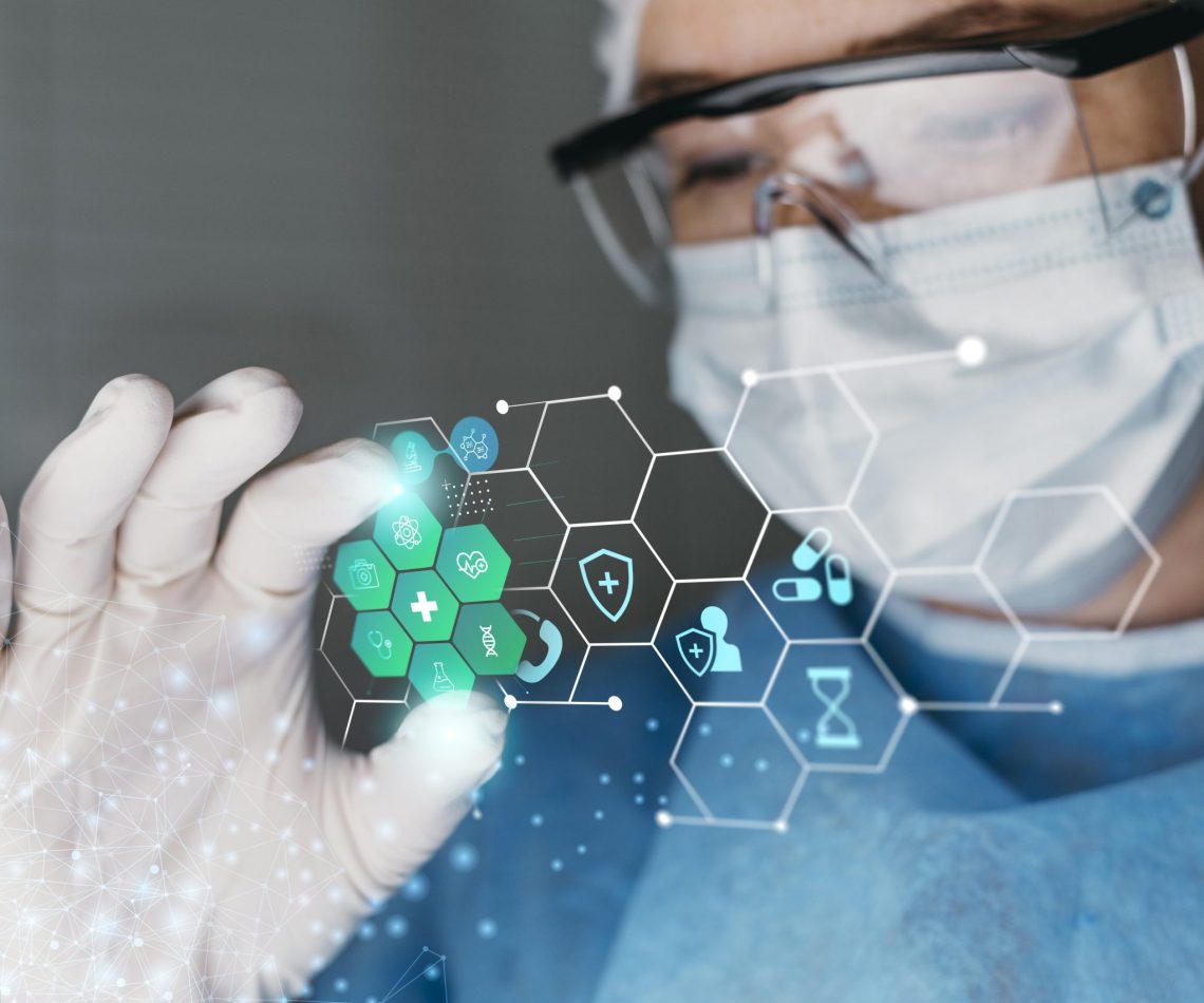medical-banner-with-doctor-wearing-goggles